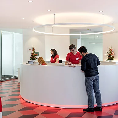Welcome desk